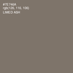 #7E746A - Limed Ash Color Image